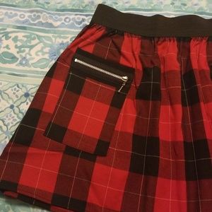 French Atmosphere Flannel Skirt